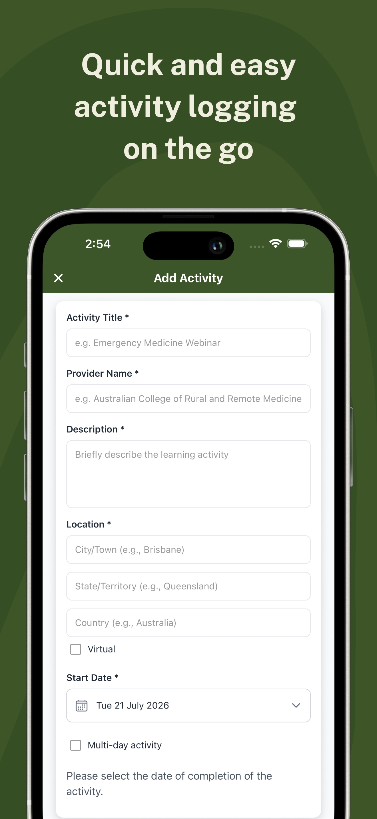 CPD Home app - View